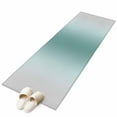 thumbnail image 2 of Turquoise Grey Ombre 2x6 Kitchen Runner Rug, Modern Abstract Art Gradient Non-Skid Rubber Backing Large Rectangle Rugs - Living Room Bedroom Home Office, Indoor Floor Mat Carpets Washable Rug, 2 of 9