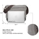 thumbnail image 2 of Bandolera tipo bandolera Dasein Vintage Canvas Grey para portátil de 15 pulgadas, 2 of 6
