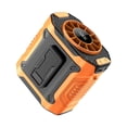 thumbnail image 2 of Ventilador de cintura portátil ajustable de 100 velocidades, recargable, función de iluminación LED para Naranja, 2 of 9