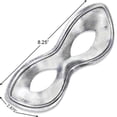 thumbnail image 2 of Amscan Fabric Super Hero Domino Eye Mask, 2 7/8" x 8 1/4", Silver, 2 of 4