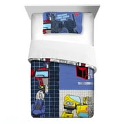 Transformers Kids Comforter and Pillowcase, 2-Piece Set, Twin/Full, Reversible, Hasbro