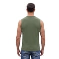 thumbnail image 5 of Domuza Tank Top for Men Classic Quick-Dry Sleeveless Vest Tops Summer Breathable Casual Tshirt Workout Muscle Gym Tanks Army Green XS, 5 of 6