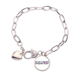 thumbnail image 1 of Budapest City Radio Building Pulsera de cadena de corazón joyería encanto moda, 1 of 3