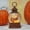 Ty- Turkey Pumpkin, variant on Christmas Snow Globes Lantern, Winter Scene with Highland Cow Christmas Tree, Musical Snowglobe with LED Lights & 6h Timer Swirling Glitter Holiday Decortaions Gifts, USB/Battery Powered