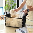 thumbnail image 2 of Visland Hand-woven Bamboo Storage Basket Large Capacity Organizer Multipurpose Foldable Design Laundry Basket with Handle, 2 of 7