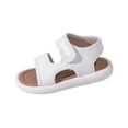 thumbnail image 3 of Viluyesy Boys Toddler Sandals Comfortable Open-Toe Casual Summer Shoes for Baby & Preschool Boys, Beach & Everyday Wear White Size 11, 3 of 9