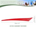 thumbnail image 2 of Arrow Vanes Turkey Archery Arrows Feathers Fletching, Left Wing Fit for Hunting Target Shooting Red, 2 of 5