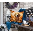 thumbnail image 2 of Golden Retriever Fall Fabric Decorative Pillow 18 in x 18 in, 2 of 5