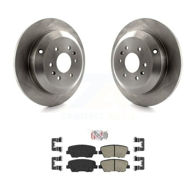 Transit Auto Rear Disc Brake Rotors and Ceramic Pads Kit for Car 2009-2011 Kia Borrego K8A-100809
