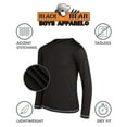 thumbnail image 2 of Black Bear Boys' Long Sleeve Shirts - 4 Pack Lightweight Dry Fit Crewneck Active Performance T-Shirts (Sizes: 4-18), 2 of 6