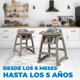 thumbnail image 2 of Silla Alta Onof SPB-001 Periquera con mesa, 2 of 7