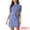 Blue Houndstooth, variant on Women's Dress Short Sleeve Vintage Houndstooth Dresses M Brown