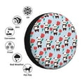 thumbnail image 4 of Sikiie Panda And Rose PVC Leather Spare Tire Wheel Cover Spare Tire Cover, for Car Truck SUV Camper Trailer Universal Fit(14-17in)-14 inch, 4 of 6