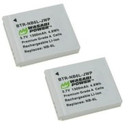 Wasabi Power Battery for Canon NB-6L, NB-6LH (2-Pack)