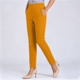 thumbnail image 5 of cocolona Womens Summer Casual Yoga Pants Elastic Waist Straight Wide Leg Workout Gym Pants with Pockets, 5 of 5