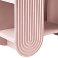 thumbnail image 5 of Maklaine Modern / Contemporary 58" Arched Bookshelf in Soft Pink, 5 of 9
