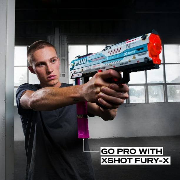 XSHOT SKINS Pro Series Fury-X by ZURU with 40 Darts, Air Pocket