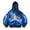 Blue, variant on Men's Skeleton Print Hooded Sweatshirt Casual Pullover Halloween Graphic Design Streetwear Fashion Comfortable Winter Fall Jacket