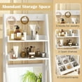 thumbnail image 6 of Gymax Vanity Desk w/ Flip-up Mirror and Stool w/ 6 Compartments, 6 of 10