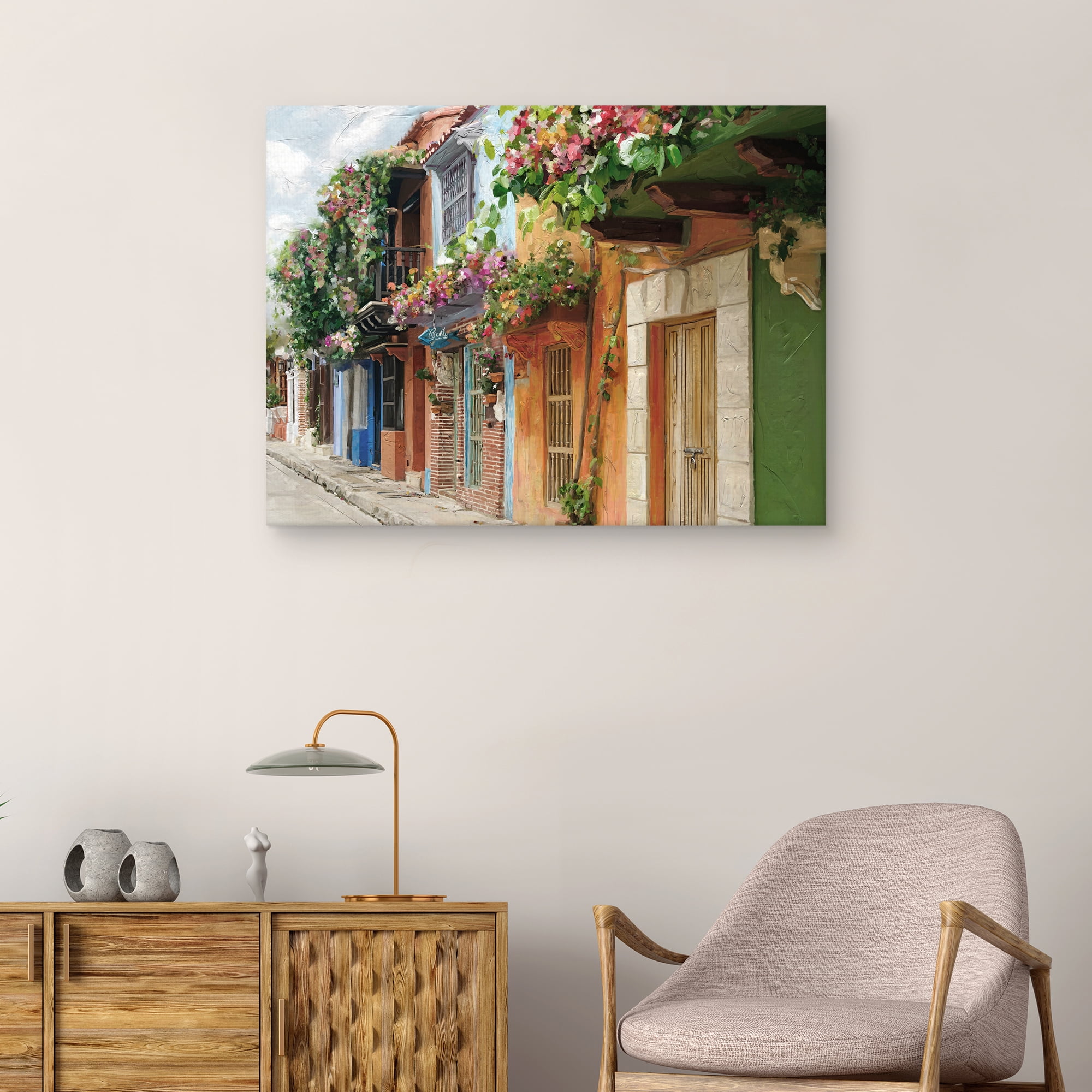 Village Colors by Studio Arts Canvas Art Print
