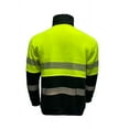 thumbnail image 2 of MVRK Industries HI VIS Fleece 1/4 Zipper Crew Neck Sweatshirt Size Large, 2 of 3