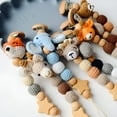 thumbnail image 2 of XIRQI 4Pcs Pacifier Clip,Crochet Craftsmanship Pacifier Holder,Secure Anti-Fall Design Binky Clips, 2 of 4