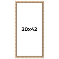 20x42 Frame Silver Real Wood Picture Frame Width 1.5 inches | Interior Frame Depth 0.5 inches |
