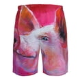 thumbnail image 6 of Naloa Pig Men's Beach Shorts, Surfing shorts, Swim trunks, Quick Dry Swim Trunks for Surfing Beach Fun - Large, 6 of 9