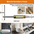 Compression Sleeve Puller Tool Corrosionand Frozen Supply Stop, Pipe