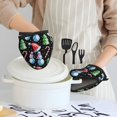 thumbnail image 6 of Pofeuu Disco Mirror Ball Snowman Print Thickened Mini Silicone Oven Mitts Heat Resistant, Rubber Oven Mitt Gloves, Finger Pinch Grips, Pot Holder, Silicone Potholder, 6 of 7