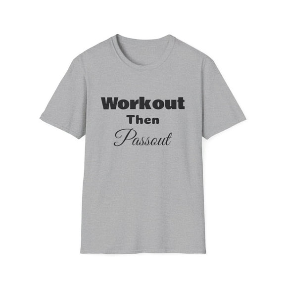 Funny Gym Rat Workout Exercise Novelty Graphic Tshirt