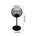 thumbnail image 3 of Wrought Iron Candlestick Holder Modern Spherical Mesh Tealight Stand for Dining Table Fireplace Mantel Room Centerpiece, 3 of 6