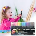 thumbnail image 6 of Qocolhg Dual Tip Acrylic Paint Marker Pens, 24 Colors Waterproof Permanent Paint Art Marker Pen Set for Rock Painting, Ceramic, Wood, Canvas, Plastic, Glass, Stone, Calligraphy, Card Making, 6 of 9