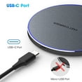 thumbnail image 7 of PDKUAI 20W Wireless Charger Fast Charging Pad Compatible with Samsung Galaxy S22 S21 S20 S10 S9 ,Google Pixel,Lg,Iphone 14 13 12 11 Series, 7 of 7