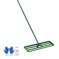 thumbnail image 1 of VEVOR Lawn Leveling Rake, 36"x10" Level Lawn Tool, Heavy-duty Lawn Leveler with 78" Steel Extended Handle, Yard Leveling Rake Suit for Garden, Golf Lawn, Farm, 1 of 9