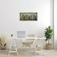 thumbnail image 2 of Stupell Industries Books And Birds Bookshelf Painting Animals & Insects Painting Gold Floater Framed Canvas Art Print Wall Art, 31 x 14, 2 of 9