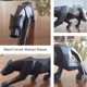 thumbnail image 4 of Estatuas abstractas de leopardo, escultura de pantera, animal tallado a mano, resina, decoración moderna para el hogar, grande, 4 of 5