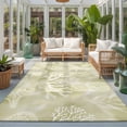 thumbnail image 2 of Large Area Rugs 5'x8', Ocean Shells Carpet Runner Indoor Outdoor Rugs Home Decor Aesthetic, Yellow Green Summer Coastal Starfish Conch Non Slip Mats Washable Accent Rug for Living Room Bedroom, 2 of 8