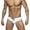 White, variant on Mens Swimsuit Briefs Padded Swimwear Male Fashion Swimming Bikini Board Briefs Triangle Swimsuit M-XXL