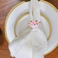 thumbnail image 2 of Promotion Sale! Nomeni Party Balloon Napkin Ring Beautiful Decorative Napkin Ring Alloy Napkin Buckle Table Decoration Clearance Sale Pink, 2 of 4