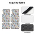 thumbnail image 4 of Fuzoiu Summer Time With Gnome Print Carpet Floor Mats for Car,Car Foot Mat Set,Universal Fit 4 Piece Mat Pad Set,Fits Most Cars Trucks Vans Sedans SUV Auto Carpet Mat Se, 4 of 7