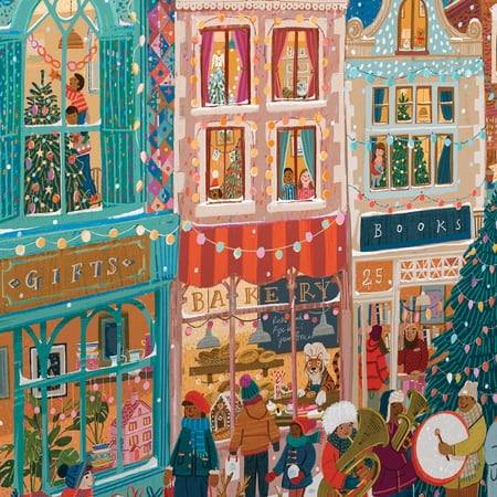 eeBoo Piece and Love A Happy Holiday 1000 Piece Square Adult Jigsaw Puzzle/ ages 14+