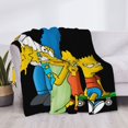 thumbnail image 4 of Manta de Los Simpsons, decoración de dormitorio, mantas de franela para sofá cama de 101 x 76 cm, 4 of 8