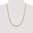 thumbnail image 2 of 14K Yellow Gold chain Cable 24 in 4.9 mm Semi-solid diamond-cut 4.9mm Open Link, 2 of 5