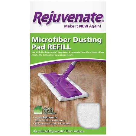 Rejuvenate Microfiber Dusting Pad Refill Fits Hardwood & Laminate Floor Care System Mop â?? Use with All Rejuvenate Floor Care