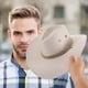 thumbnail image 3 of Sombrero de vaca, sombrero de vaquera occidental para hombres y mujeres con ala ancha, sombreros occidentales, gorras enrolladas unisex para actividades al aire libre, vaqueros y vaqueras, 3 of 8