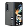 thumbnail image 3 of Leather Wallet Case Compatible with Samsung Galaxy Z Fold 4 with Card Holder Full Protective Business Case-Gray, 3 of 6
