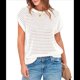thumbnail image 2 of Top de Crochet con Cuello Redondo y Corta para Mujer, Color Cremoso, Talla S, 2 of 8