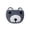 🍒 Dark Gray_Base#4226, variant on Cute Bear Basket Round Woven Rope Storage Organizer • Small Gift Basket • Foldable Decorative Storage Bin • Bedroom Desktop Blanket Towel Holder