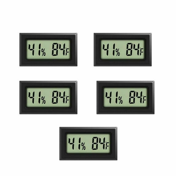 EROCK 5pcs/set Mini Digital Indoor Thermometer Hygrometer Temperature Humidity Meter